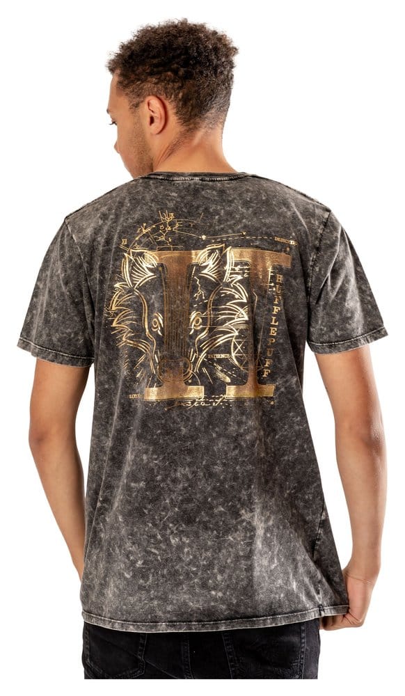 Harry Potter T-Shirt Hufflepuff Acid Wash