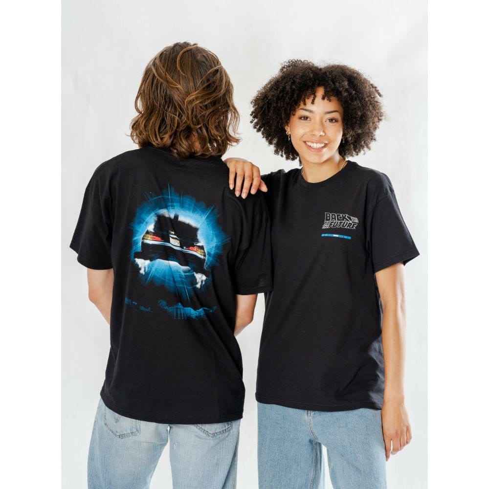 Back to the Future T-shirt Delorean Baklänges Storlek M