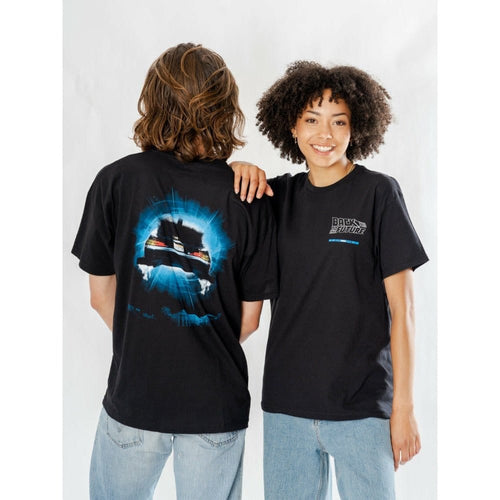 Back to the Future T-shirt Delorean Baklänges