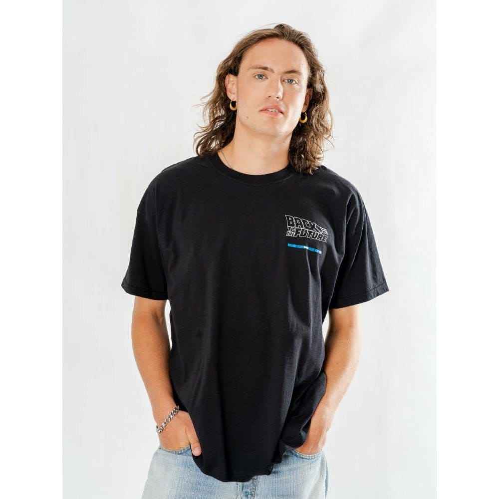 Back to the Future T-shirt Delorean Baklänges Storlek M