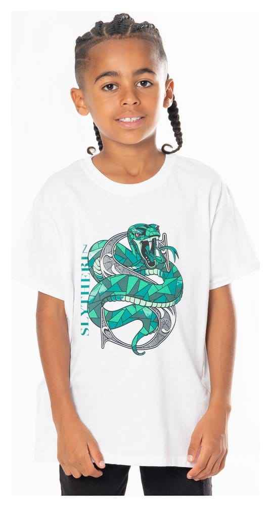 Harry Potter Barn T-shirt Slytherin Mosaik Storlek 9-11 år