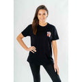 DC Comics T-shirt Harley Quinn Fram och Bak Varning Storlek XXL