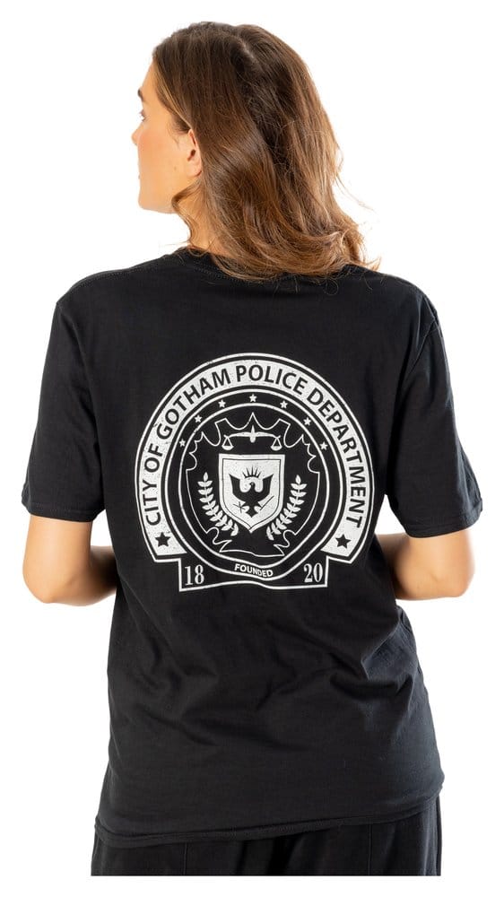 Batman T-shirt Arkham City GCPD fram och bak