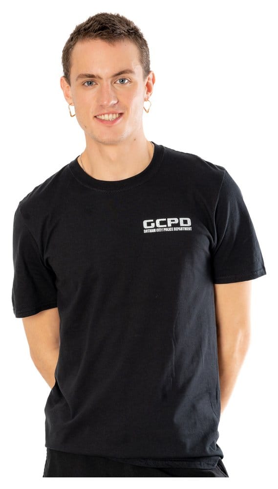Batman T-shirt Arkham City GCPD fram och bak