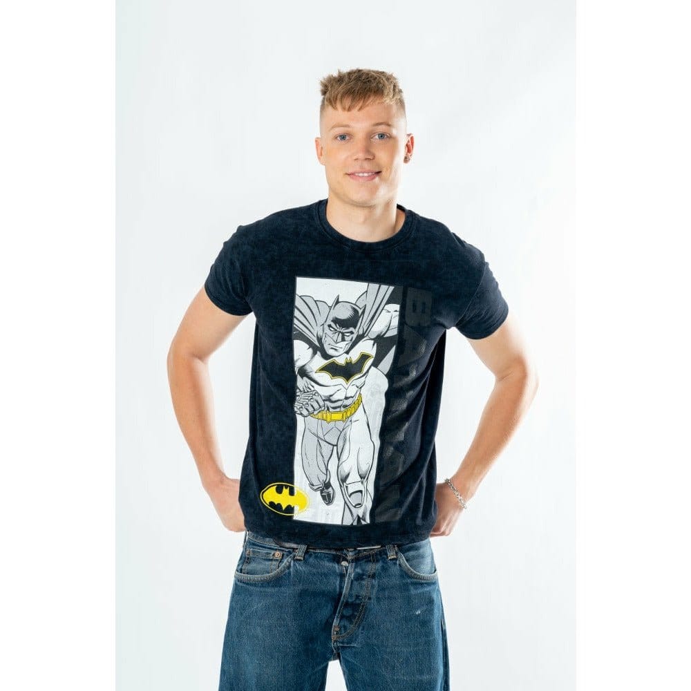 Batman T-Shirt Comic Acid Wash