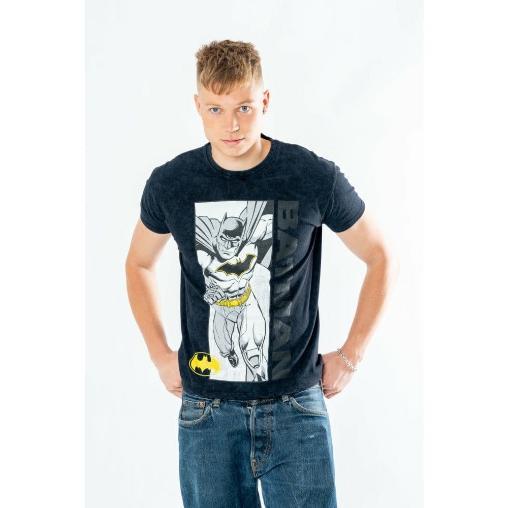 Batman T-Shirt Comic Acid Wash