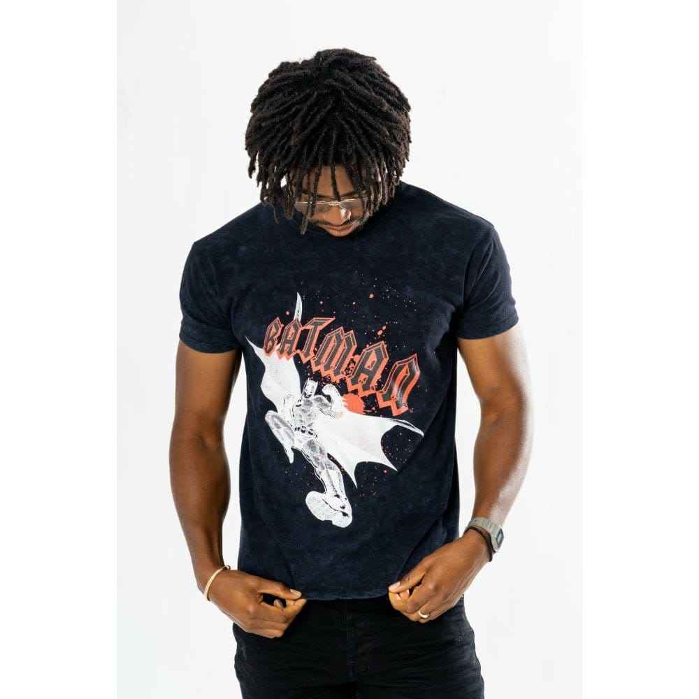 Batman T-shirt Rock Acid Wash Storlek L