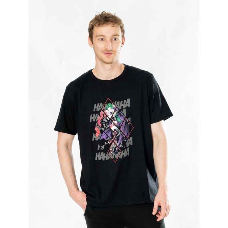 DC Comics T-shirt Harley Quinn Joker Diamant Storlek S