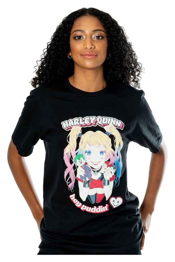 DC-T-shirt Harley Quinn Anime Puddin' Storlek M