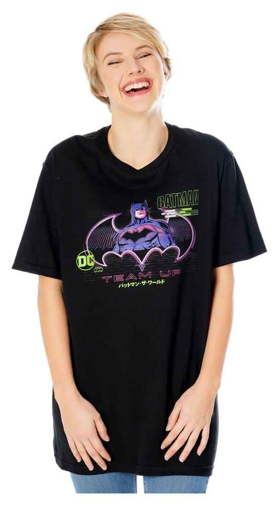 Batman T-shirt Anime Matrix Rutmönster Storlek XXL