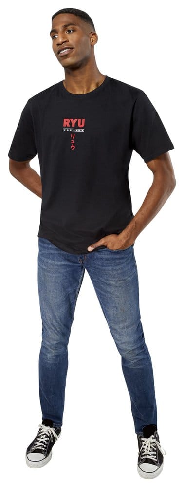 Street Fighter T-shirt med Ryu-motiv, omvänd tryck
