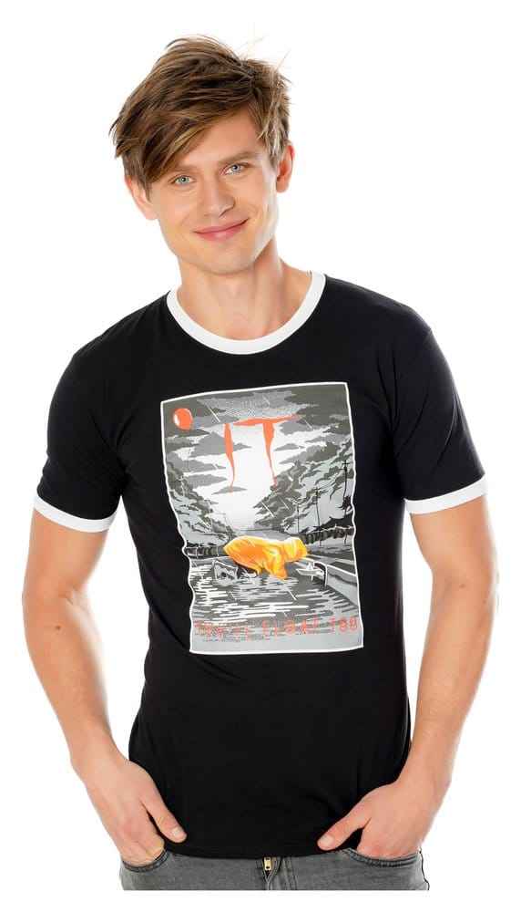 T-shirt Vintage "Du kommer också att flyta" Storlek L