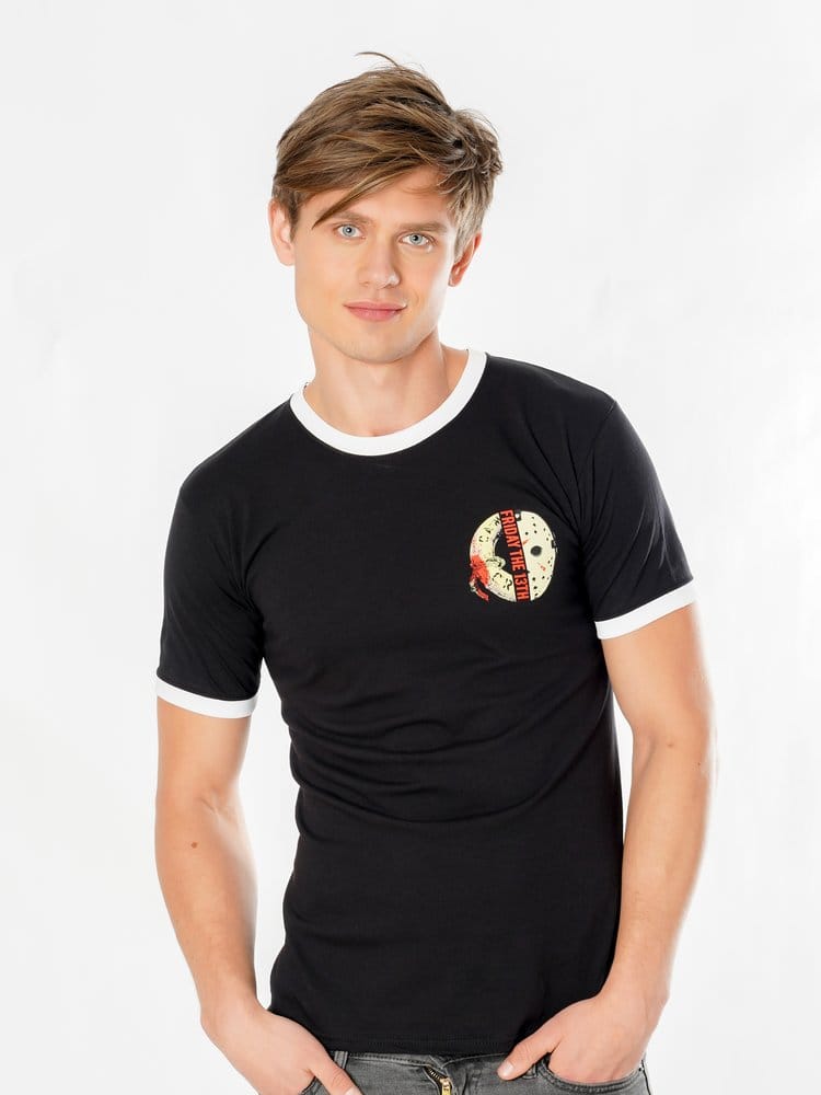 Friday the 13th T-shirt Livboj Mask Vändbar
