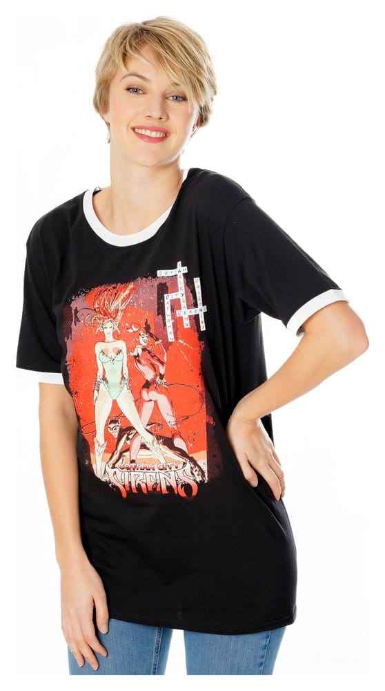 Gotham City Sirens T-shirt Korsord Svart Ringer Storlek XL