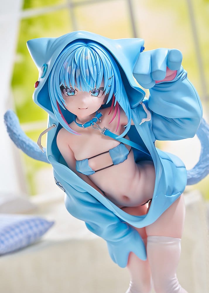 Virtual Illustrator Kanzarin 1/6 Scale PVC Figure Kanzarin-chan: Cat-Eared Hoodie Version, 26 cm