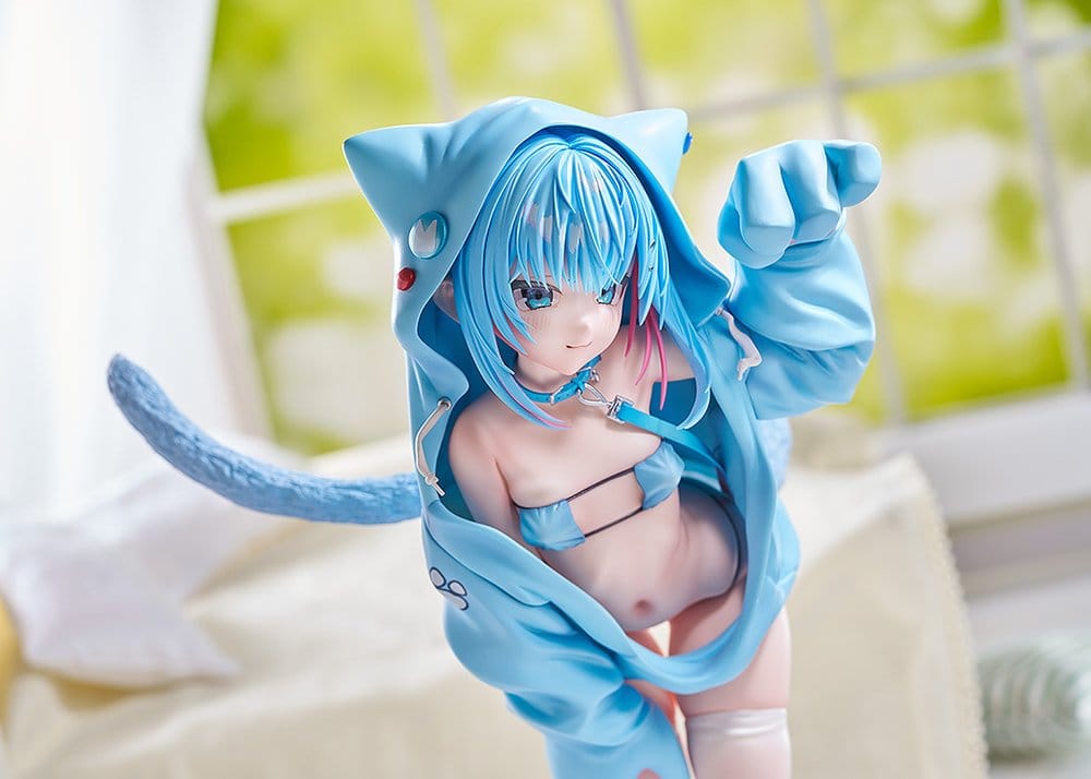 Virtual Illustrator Kanzarin 1/6 Scale PVC Figure Kanzarin-chan: Cat-Eared Hoodie Version, 26 cm
