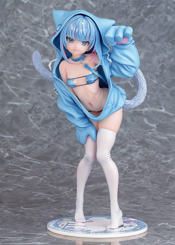 Virtual Illustrator Kanzarin 1/6 Scale PVC Figure Kanzarin-chan: Cat-Eared Hoodie Version, 26 cm