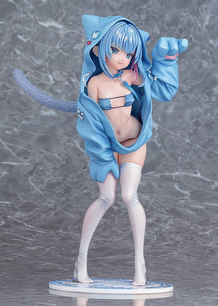 Virtual Illustrator Kanzarin 1/6 Scale PVC Figure Kanzarin-chan: Cat-Eared Hoodie Version, 26 cm