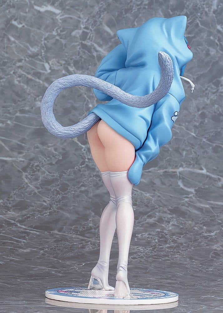 Virtual Illustrator Kanzarin 1/6 Scale PVC Figure Kanzarin-chan: Cat-Eared Hoodie Version, 26 cm
