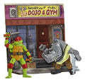Teenage Mutant Ninja Turtles: Mutant Mayhem Battle Pack actionfigurer Raphael vs. Rocksteady 11 cm