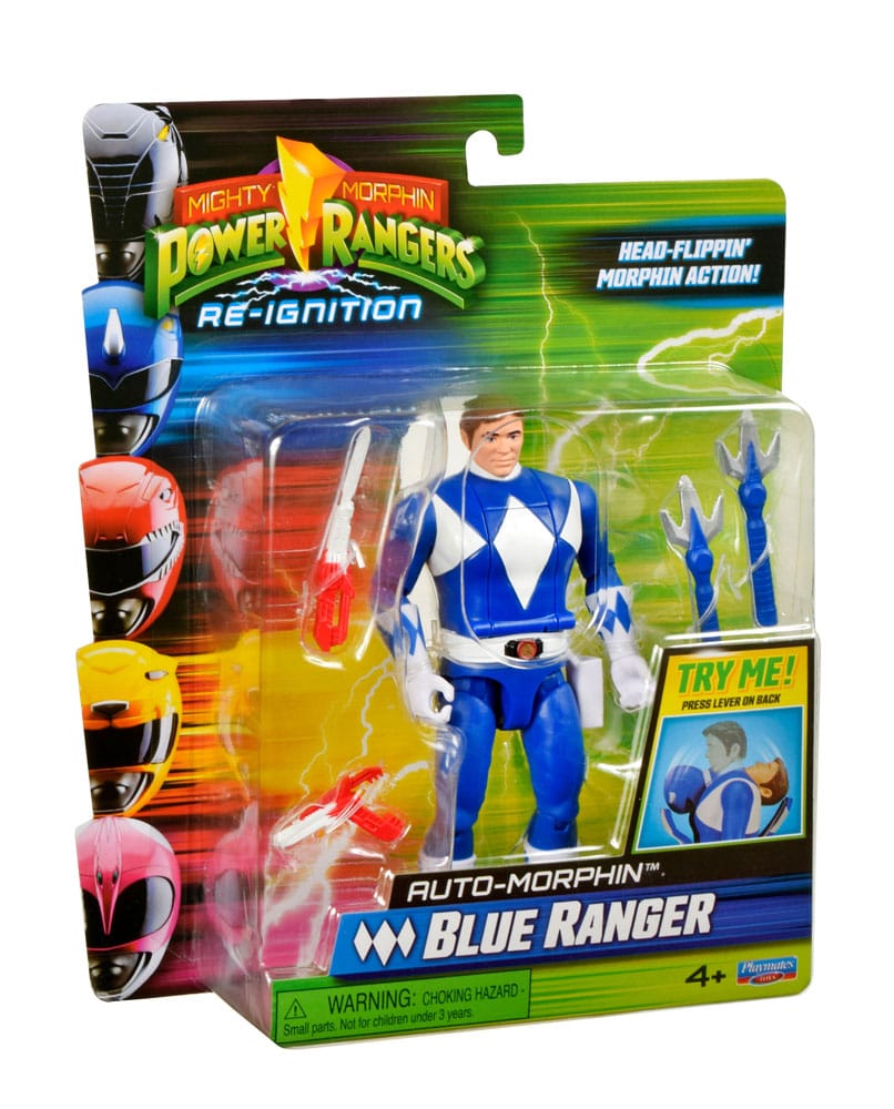 Mighty Morphin Power Rangers Action Figur Auto-Morphin Blue Ranger 12 cm Playmates