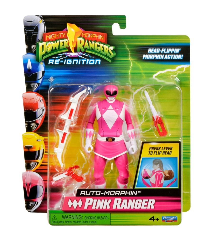 Mighty Morphin Power Rangers Action Figur Auto-Morphin Pink Ranger 12 cm Playmates