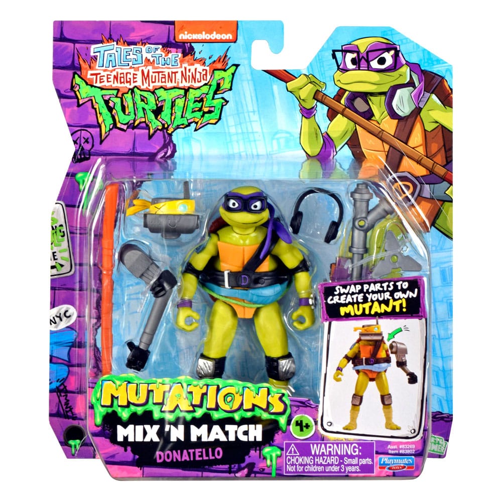 Tales of the Teenage Mutant Ninja Turtles Mix 'n Match Action Figur Donatello 12 cm Playmates