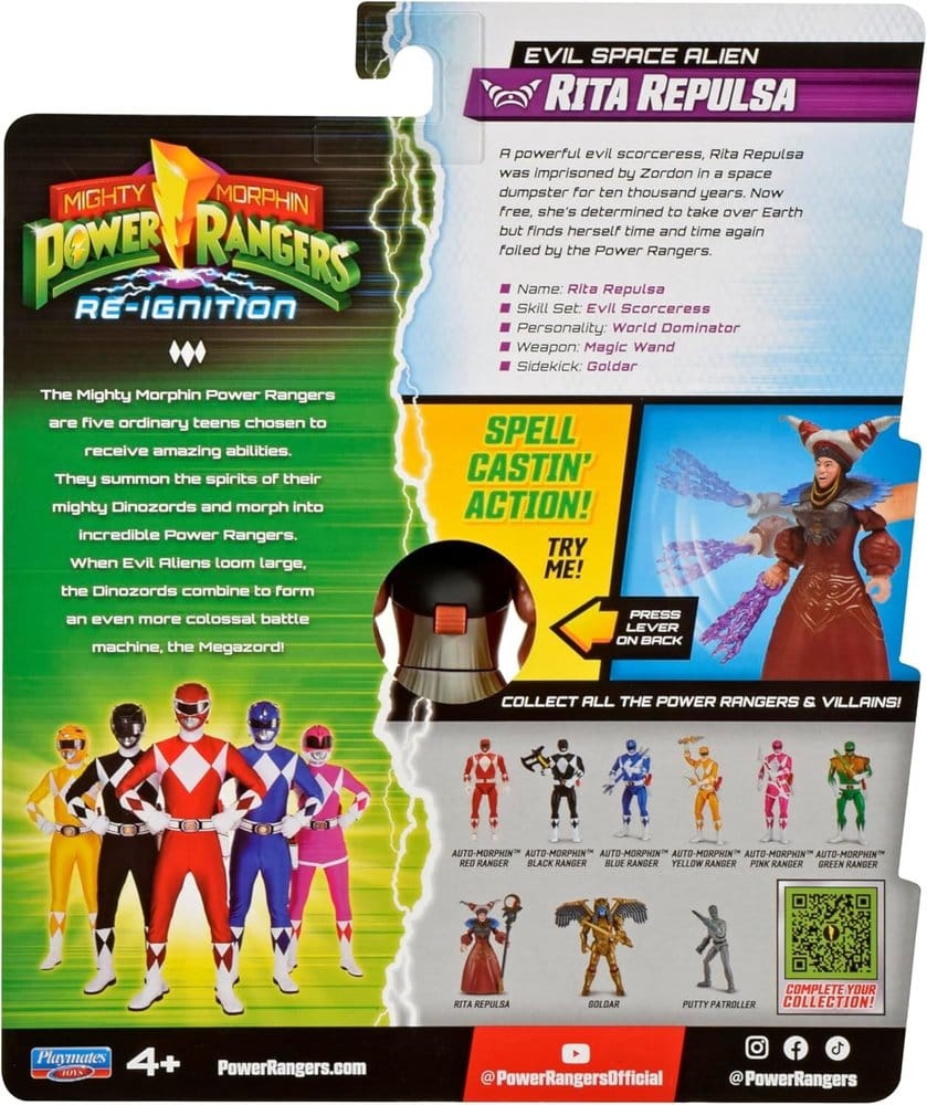 Power Rangers Evil Space Alien actionfigur Rita Repulsa 13 cm