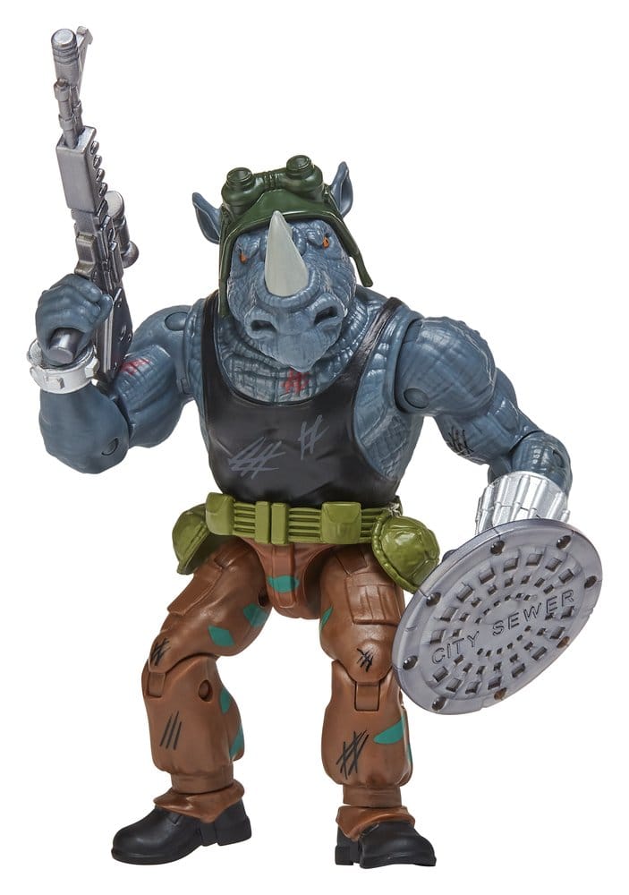 Teenage Mutant Ninja Turtles: Remastrade Actionfigurer Raphael mot Rocksteady