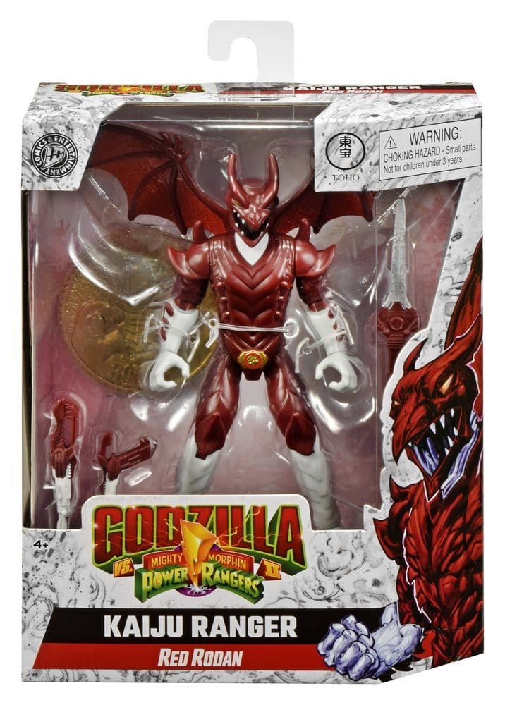 Mighty Morphin Power Rangers x Godzilla Action Figur Red Rodan