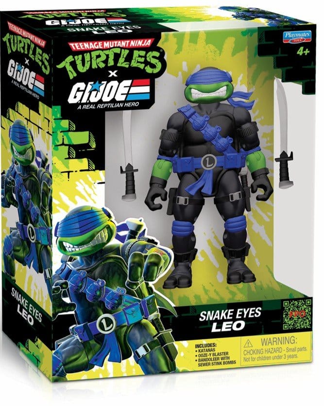 Teenage Mutant Ninja Turtles x G.I. Joe Crossover Classics Action Figur Leonardo x Snake Eyes 12 cm
