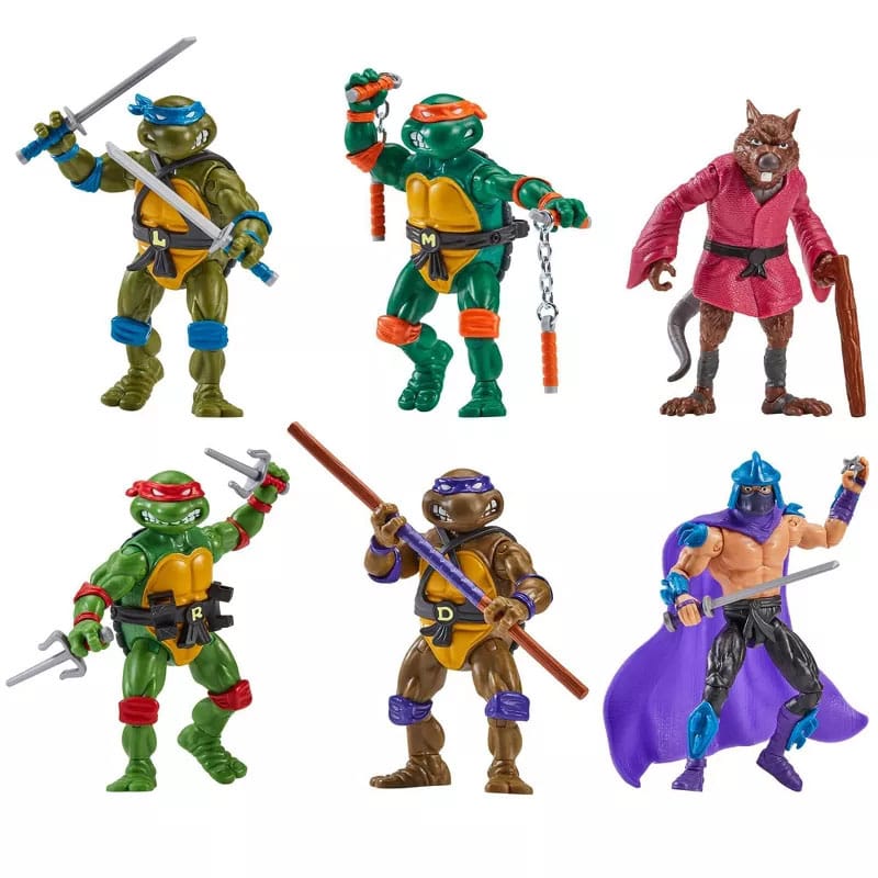 Teenage Mutant Ninja Turtles 6-Pack Action Figurr 1988 Remastered Heo EU Exclusive Playmates