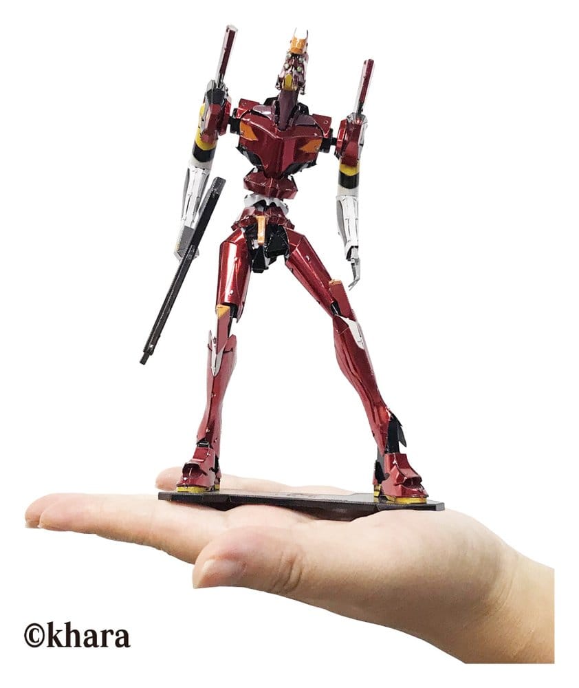 Evangelion Metallisk Nano Plastmodell Enhet 02, 17 cm