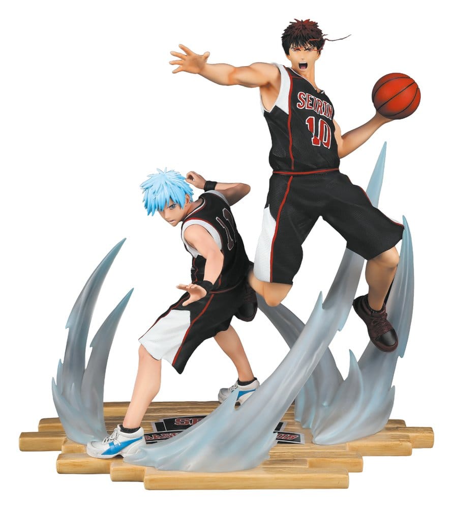 Kuroko's Basket Resinfigur 1/6 Tetsuya Kuroko & Taiga Kagami Svart Tröja Edition 41 cm
