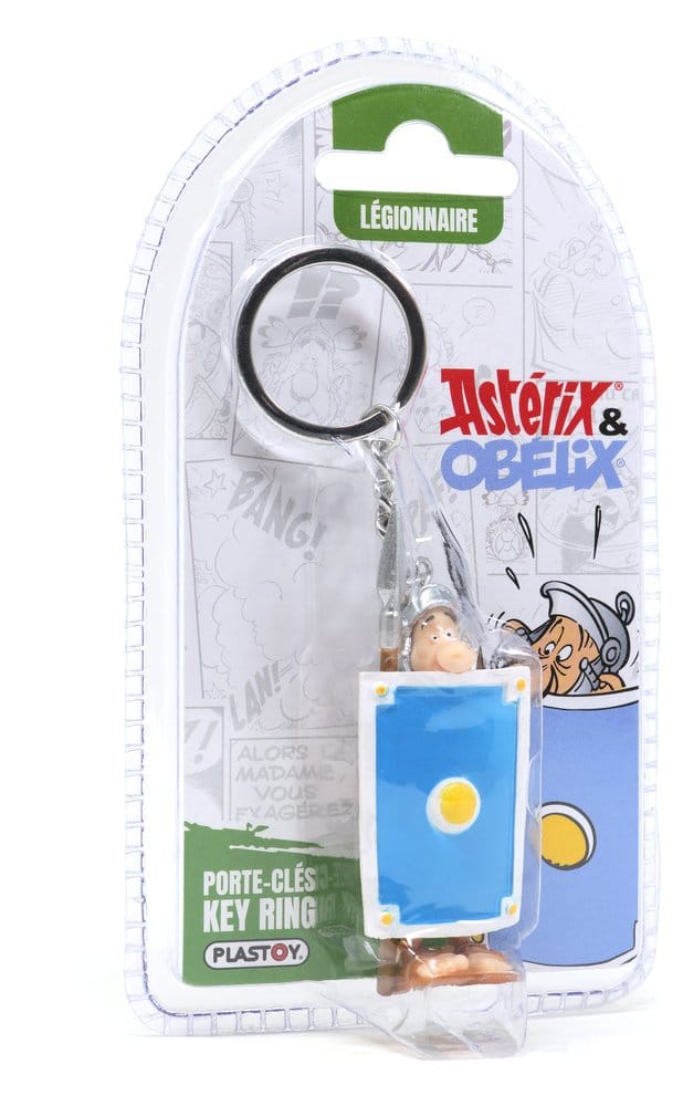 Asterix Nyckelring med Skräckslagen Romersk Soldat i Blisterförpackning