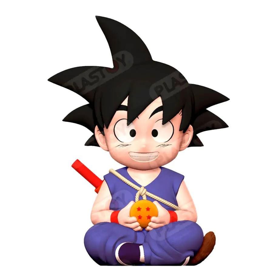 Dragon Ball Sparbössa Kid Goku blå 17 cm Plastoy