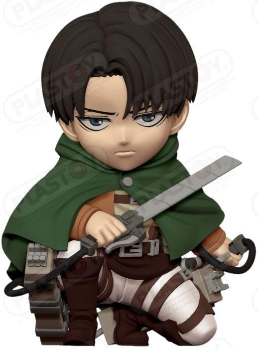 Attack on Titan: Sparbössa Livai 15 cm – En unik samlarobjekt Plastoy