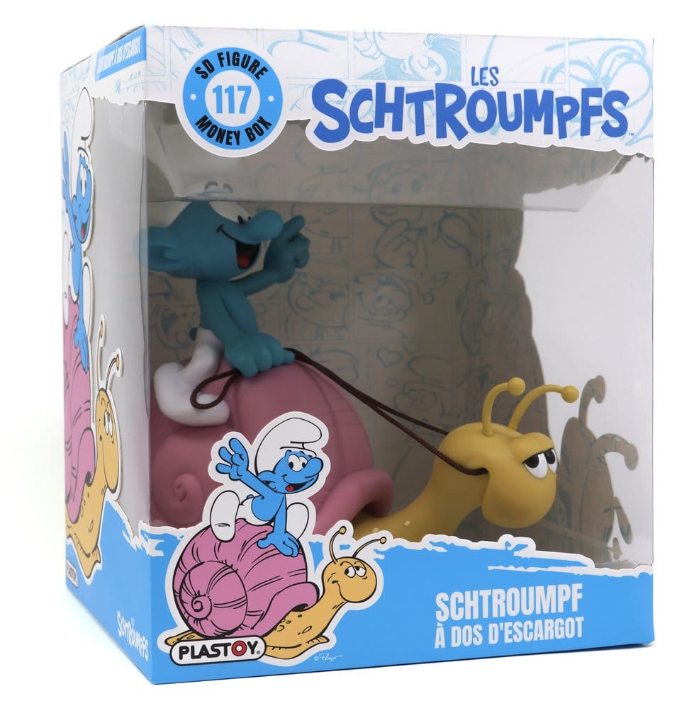 Smurfarna: Sparbössa med Smurf på Snigelens Rygg 19 cm