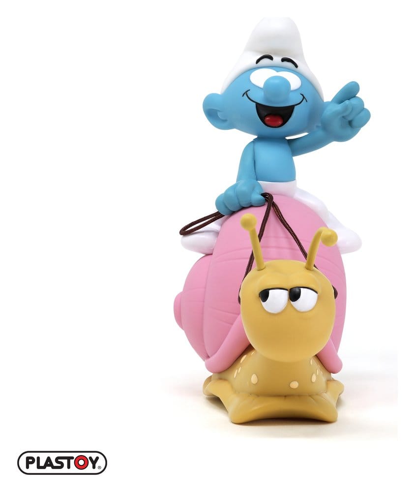 Smurfarna: Sparbössa med Smurf på Snigelens Rygg 19 cm