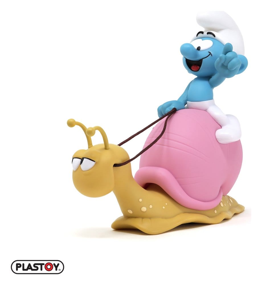 Smurfarna: Sparbössa med Smurf på Snigelens Rygg 19 cm