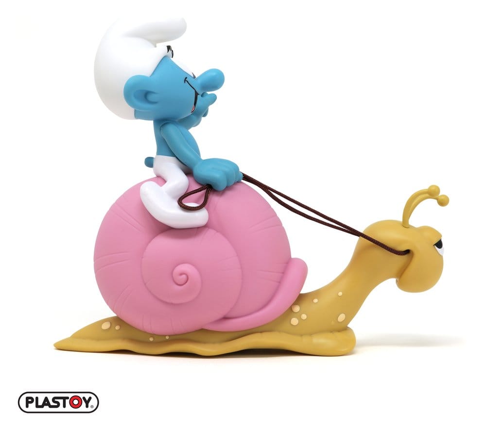 Smurfarna: Sparbössa med Smurf på Snigelens Rygg 19 cm