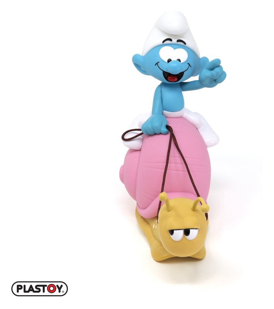 Smurfarna: Sparbössa med Smurf på Snigelens Rygg 19 cm
