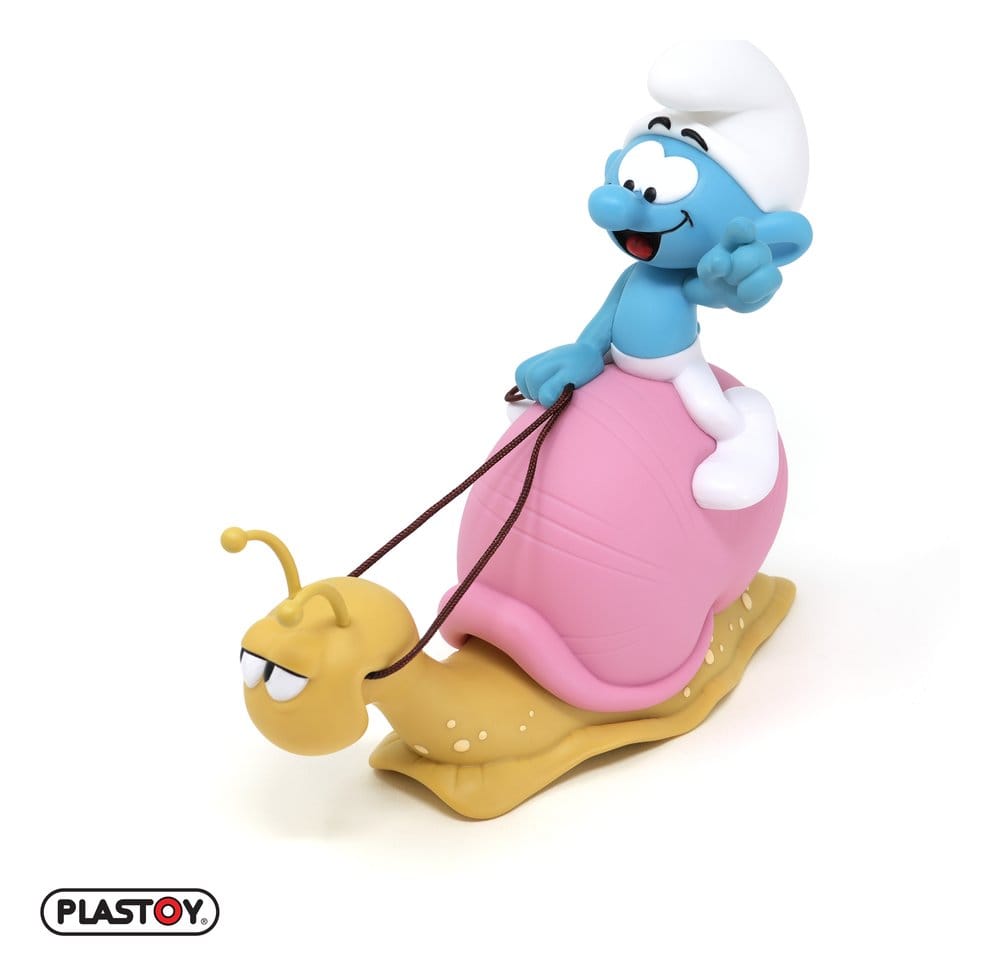 Smurfarna: Sparbössa med Smurf på Snigelens Rygg 19 cm