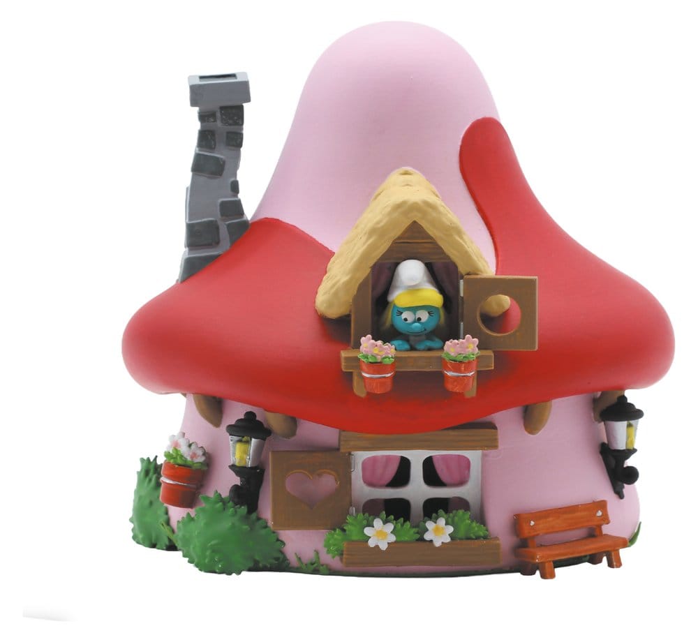 Smurfarna: Sparbössa med Svampstuga och Smurfan, 15 cm