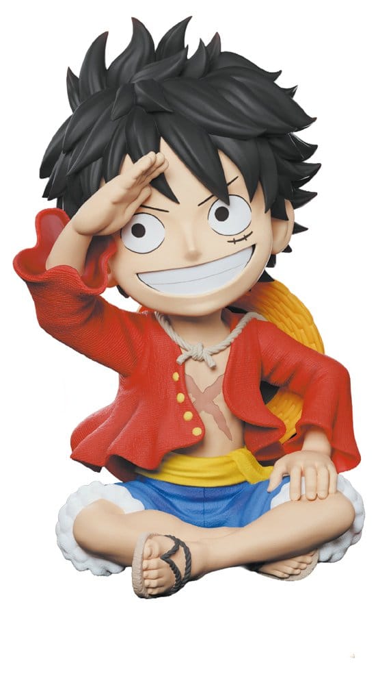 One Piece Sparbössa med Luffy, Horisontmotiv, 15 cm