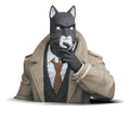 Blacksad: Sparbössa i form av buste, 15 cm hög
