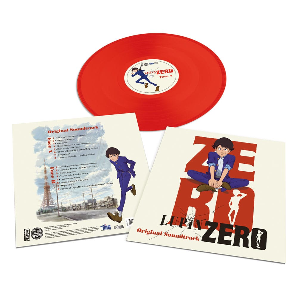 Lupin Zero Best Selection Track Vinyl Red Plastoy