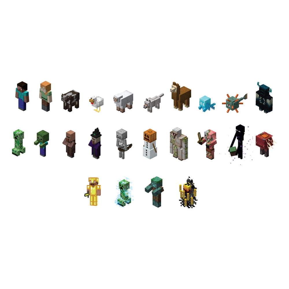 Minecraft 3D-Toppeez 6cm Sortiment (24 st) PMI