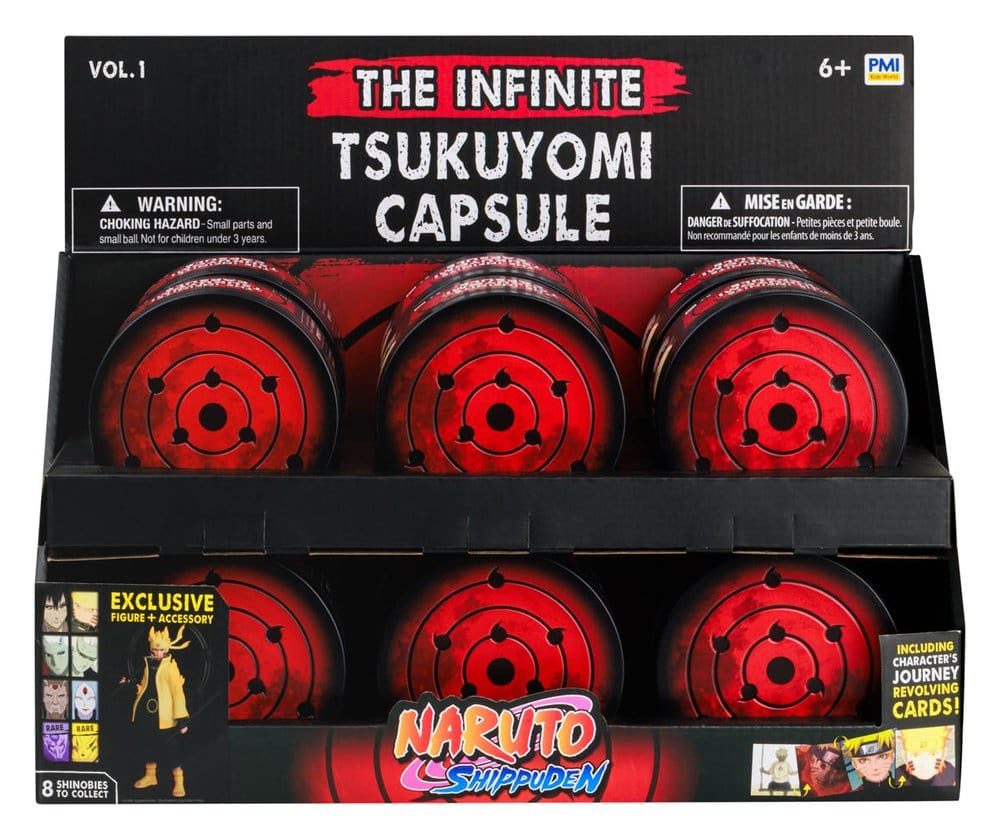 Naruto Shippuden Blind Capsule Figures Infinite Tsukuyomi 7 cm Vol. 1 Display (12)