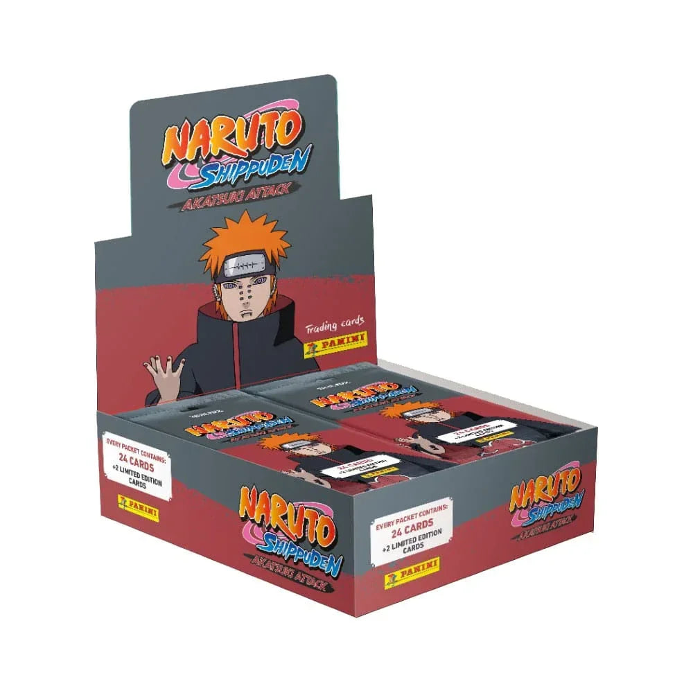 Naruto Shippuden Akatsuki Attack Trading Cards - Fat Packs Display (10) Panini